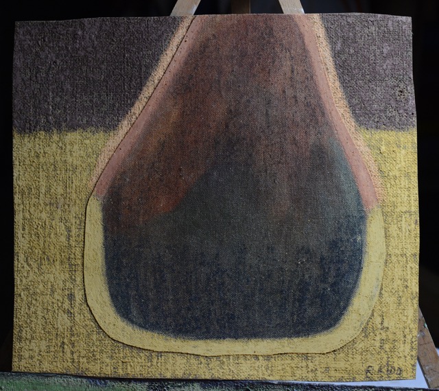 Lot 4  Rachael Kidd 'Rick' Oil on canvas no frame or support 26x28.5cm &pound;90 reserve rachaelkidd.com