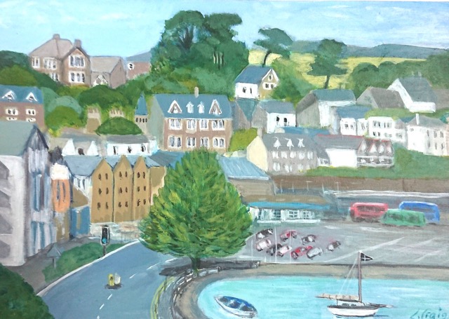 Lot 22 Linda Craig		'Towards Chyandour'	acrylic on board	16