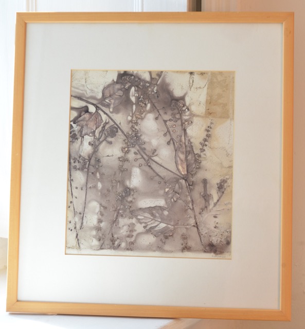 Lot 51  Marion Smylie		Dog's Mercury	Botanical print on 200gms watercolour paper	38x36cm (work only)	 reserve &pound;40. marionsmylie.co.uk