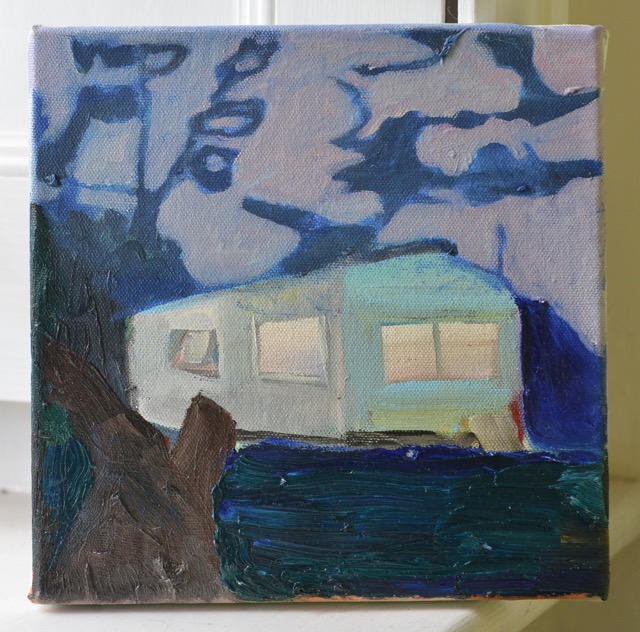 Lot 69 Marie Claire Hamon www.marieclairehamon.com	A rural place	Oil on canvas	20x20cm unframed	 reserve &pound;95